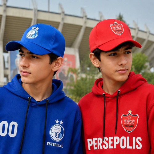 کلاه کپ هواداری پرسپولیس و استقلال مدل نقابدار